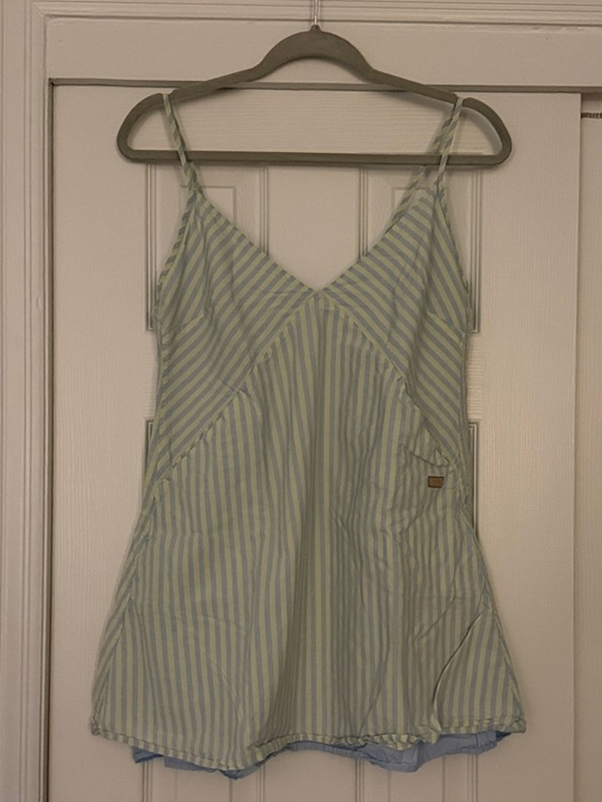 lunya Other - lunya Mint & Blue Striped Spaghetti-Strap Sleep Dress